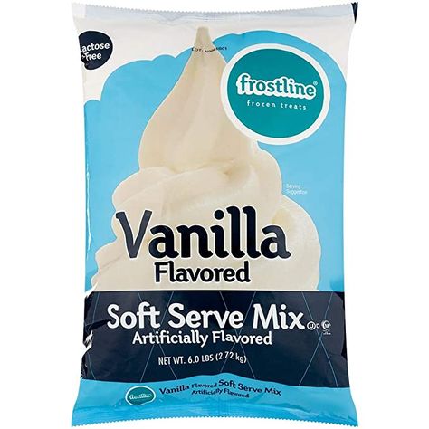 Frostline Vanilla Soft Serve Ice Cream Mix, 6 Pounds: Amazon.com: Grocery & Gourmet Food Vanilla Soft Serve, Soft Serve Machine, Ice Cream Novelties, Frosting Recipes Easy, Ice Cream Mix, Serve Ice Cream, Ninja Creami, Keto Ice Cream, No Churn Ice Cream