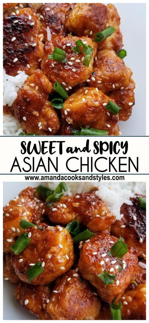 Asian Style Dinner Recipes, Creamy Pan Fried Chicken, Crispy Asian Chicken, Spicy Asian Chicken, Chicken Asian, Homemade Chinese, Sweet And Spicy Chicken, Asian Chicken Recipes, Pan Fried Chicken