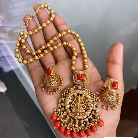 Traditional Coral Beads Lakshmi Haram set ( midlength) Rs990/- Each To order Dm @gaanafashion Gunduharamset traditional collection ethnicwear coralbeads set jewellery mysorejewels #gunduharam #traditionalcollection #ethnicjewellery #jewellery #jewelry #gaanafashion #mysorejewels Lakshmi Haram, Coral Jewelry Set, Coral Jewelry, Coral Beads, Jewelry Set, Coral, Beads, Quick Saves