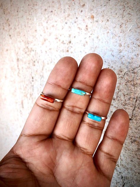 Turquoise Tuesday, Real Turquoise Jewelry, Handmade Turquoise Jewelry, Glam Design, Turquoise Bar, Stacker Rings, Western Accessories, Pearl Accessories, Turquoise Jewelry Native American