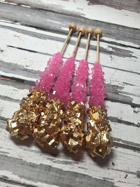 Light Pink Rock Candy Sugar Sticks Gold Tips 12 Sweets Table Birthday Party Favors Wedding Baby Bridal Shower Candy Display Gluten Free Sweets Table Birthday, Pink Rock Candy, Sugar Sticks, Table Birthday, Candy Display, Candy Wedding Favors, Sweets Table, Cookies Baking, Pink Bridal Shower