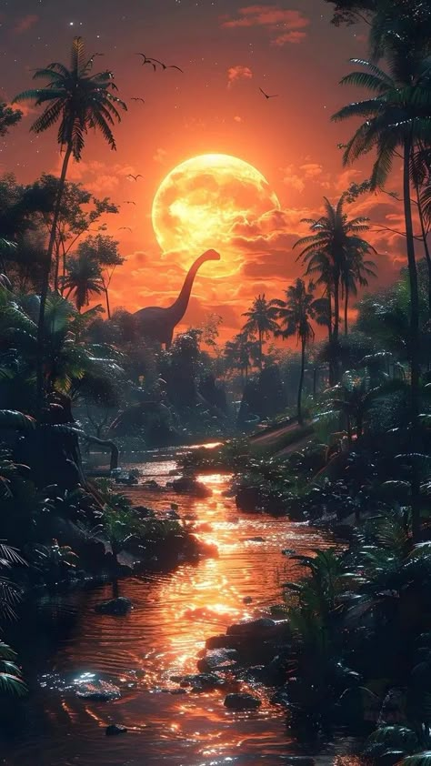 Prehistoric Landscape, Ancient Atlantis, Jurassic World Wallpaper, Icon Images, Welcome To My Profile, Buddhist Art Drawing, Dinosaur Wallpaper, Dinosaur Images, Pink Photography