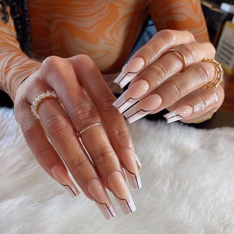 Draya Michele on Instagram: “Simple yet good 😌” Black Hands Nails, Hands Nails, Draya Michele, Black Hands, Polygel Nails, Simple Acrylic Nails, Long Acrylic Nails Coffin, Fire Nails, Pretty Acrylic Nails