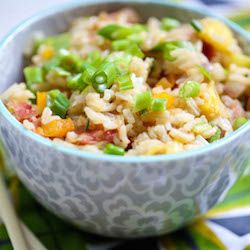 Hawaiian Fried Rice-sqaure Hawaiian Breakfast, Hawaiian Fried Rice, Breakfast Fried Rice, Breakfast Rice, Our Best Bites, Fried Breakfast, Hawaiian Food, Rice Dishes, Rice Recipes