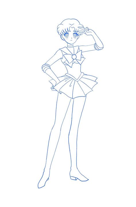 Sailor Moon Body Base, Sailor Moon Template, Sailor Moon Oc, Sailor Moon Pose, Anime Bodies, Base Template, Moon Oc, Moon Base, Art Bases