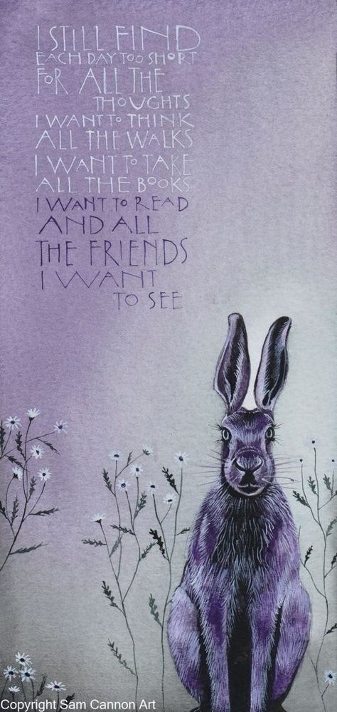 Books I Want To Read, Wellbeing Quotes, Sam Cannon, Nature Escape, Art Rabbit, Blue Bunny, Wonderful Words, Online Gallery, Too Short