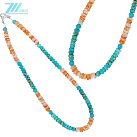 GN-20240920-03 spiny oyster beads Natural stablish turquoise beads S925 silver necklace jewelry accessories female fashion exquisite #schreinernewyork #schreinerny #schreinernecklace #vintageschreiner  #schreinerjewelry #schreiner  #vintagenecklace #designerjewelry  #vintagecostumejewelry  #costumejewelry  #jewelrylover  #kingmanturquise #turquoisejewellery #NFR#boho #westernjewelry #cactus Spiny Oyster, Female Fashion, Turquoise Beads, Necklace Jewelry, Cactus, Jewelry Accessories, Silver Necklace, Turquoise, Beads