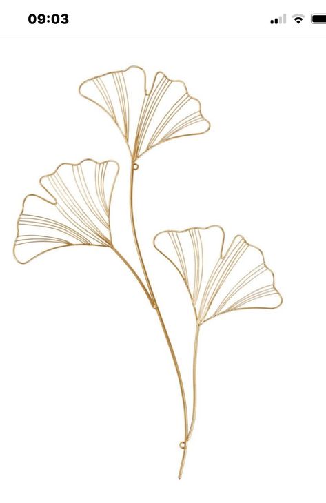 Ginko Leaf Embroidery Pattern, Ginko Leaf Design, Ginkgo Art, Boho Art Painting, Abstract Tattoo Ideas, Abstract Tattoos, Gingko Leaves, Diy Embroidery Designs, Clay Wall Art