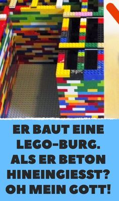 Er baut eine Lego-Burg. Als er Beton hineingießt? OH MEIN GOTT! Lego Hacks, Lego Diy, Lego Photo, Lego Castle, Poured Concrete, Easy Diy Jewelry, Diy Crafts To Sell, Best Memories, Blog Photo