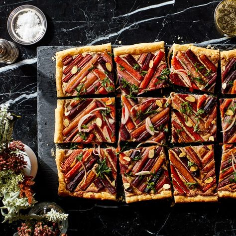 29 Savory Tart and Quiche Recipes | Epicurious Almond Filling Recipe, Carrot Tart, Best Carrot Recipe, Best Thanksgiving Appetizers, Almond Filling, Cookies Cupcake, Thanksgiving Appetizer Recipes, Easter Dinner Recipes, Burrata Cheese