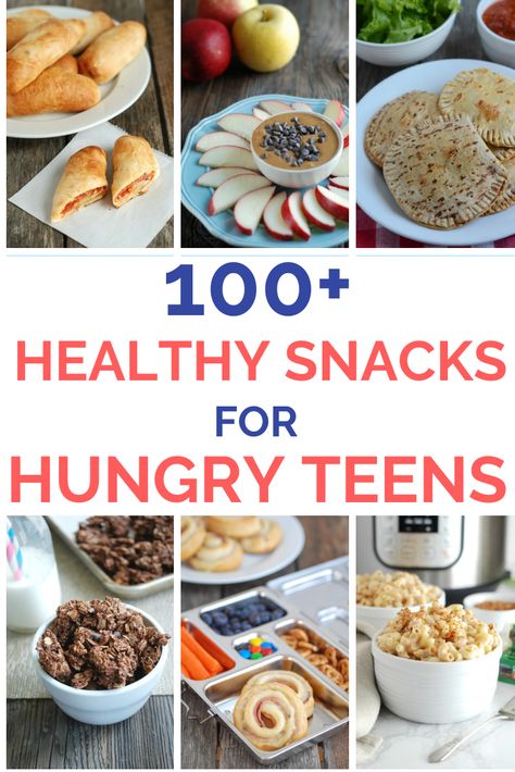 Teen ALWAYS Hungry? Here's a mega list of healthy snacks for teens and tweens. Healthy Teen Snacks, Healthy Snacks For Teens, List Of Healthy Snacks, Snacks For Teens, Constantly Hungry, Healthy Snacks List, Resepi Biskut, Snacks List, Guilt Free Snacks