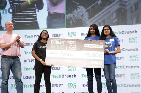 reVIVE wins the Disrupt NY 2017 Hackathon Grand Prize #Startups #Tech I Am A Winner, Build An App, Social Influence, Tech Startups, Junior High School, September 16, Social Impact, Science Fair, Sleep Deprivation