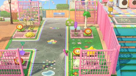 Acnh Kidcore House Exterior Ideas, Acnh Kidcore Map, Acnh Kidcore Resident Services, Acnh Island Designs Kidcore, Anch Kidcore Codes, Kidcore Animal Crossing Builds, Acnh Kidcore Island Ideas, Acnh Kidcore Museum, Acnh Island Cores