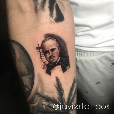 Godfather Tattoo Ideas, The Godfather Wallpaper, Godfather Tattoo, Pop Culture Tattoos, Tattoo 2022, Tattoo 2023, Culture Tattoos, Chicano Art Tattoos, Chicano Art