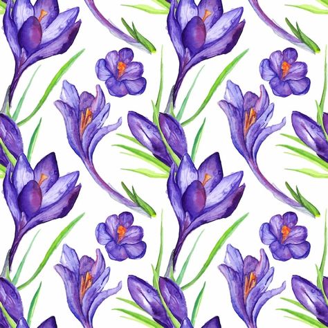 Purple Crocus Flower, Watercolor Violet, Purple Crocus, Polygon Pattern, Flower Seamless Pattern, Crocus Flower, Black And White Dog, Vector Background Pattern, Motion Blur