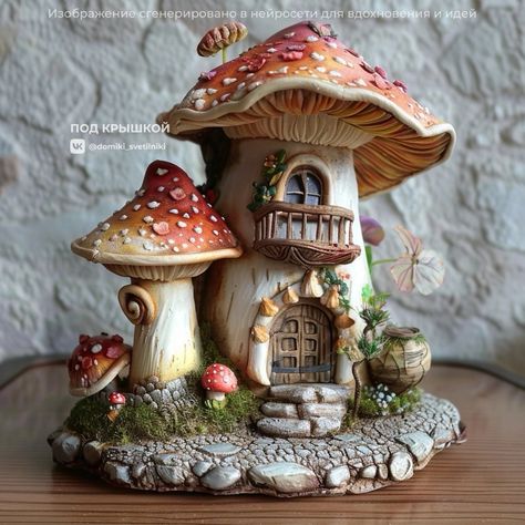 Pumpkin Fairy House, Egg Shell Art, Clay Fairy House, Fairy House Diy, Fairy Garden Crafts, Fairy Garden Designs, Clay Fairies, Diy Bottle Crafts, Cardboard House