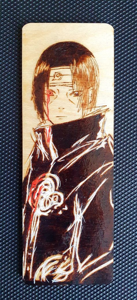 Itachi Uchiha, Pyrography, Book Cover