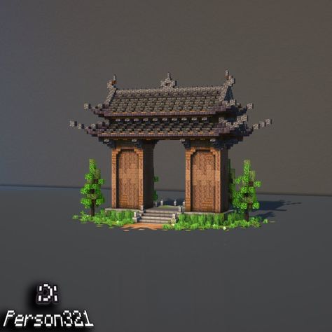 Harbour Minecraft Ideas, Minecraft Big Chandelier, Torri Gate Minecraft, Minecraft Enterence, Minecraft Designs Ideas, Minecraft Japanese Starter House, Japanese Arch Minecraft, Minecraft Dungeon Entrance, Minecraft Lotus Flower