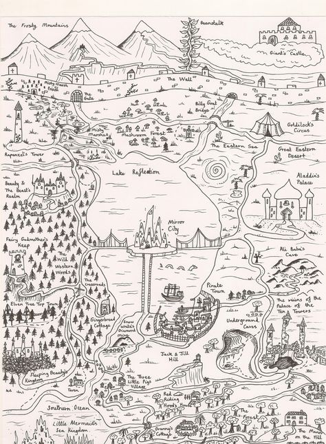 Fantasy Kingdom Map Drawing, Fairy Map Drawing, Fairy Map, Rice Map, Kingdom Drawing, Fantasy Map Drawing Ideas, Kingdom Map, Cartography Map, Map Drawing