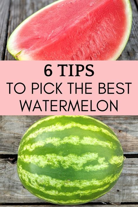 How To Choose Watermelon, Watermelon Ripeness, Picking Watermelon, Perfect Watermelon, Best Watermelon, Ripe Watermelon, Watermelon Benefits, Refreshing Snacks, Sweet Watermelon