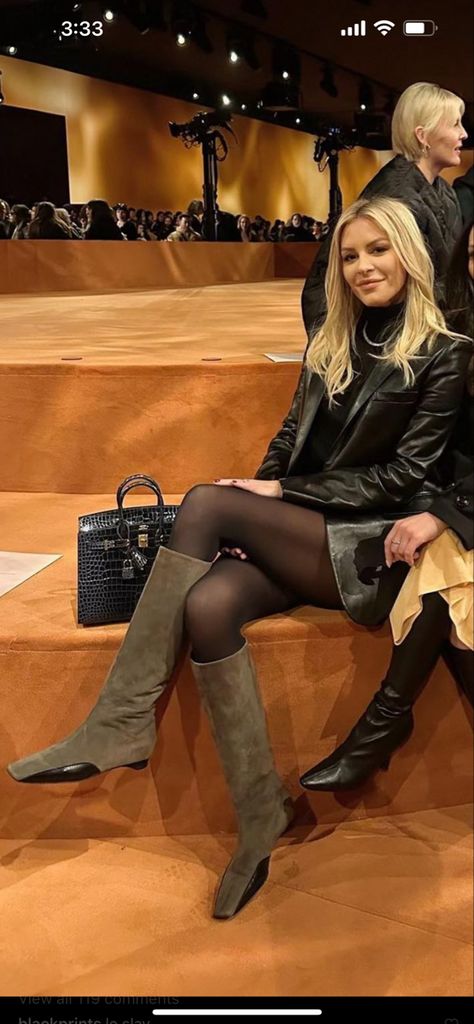 Morgan Stewart Winter Style, Morgan Stewart Hair, Morgan Stewart Style, Lana Style, Hermes Fashion Show, Celebrities Outfits, Morgan Stewart, Casual Denim Outfits, Hermes Fashion