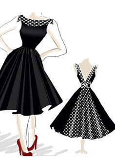 Rockabilly Dress Rockabilly Dress Pattern, Rockabilly Dresses, Rockabilly Wedding, Dress And Shoes, Vintage 1950s Dresses, Rockabilly Dress, Bridesmaids Dress, Rockabilly Fashion, Vestidos Vintage