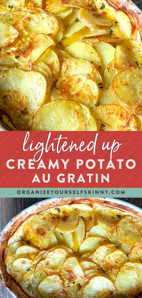 Healthy Potatoes Au Gratin, Cheesy Scalloped Potatoes Easy, Easy Potatoes Au Gratin, Creamy Au Gratin Potatoes, Au Gratin Potatoes Recipe, Gratin Potatoes Recipe, Au Gratin Potatoes Easy, Easy Cheesy Scalloped Potatoes, Easy Potatoes