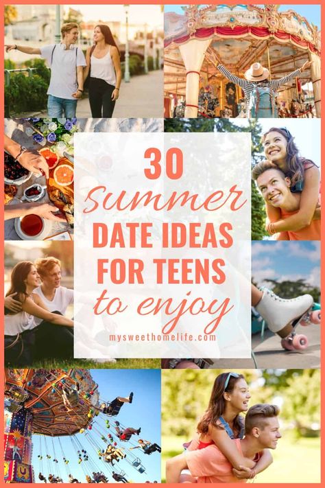 Get ready to create unforgettable summer memories with your sweetheart with these super fun summer date ideas for teens. Date Ideas For Teens, Romantic Picnic Food, Surprises For Your Boyfriend, Summer Date Ideas, At Home Dates, Date Activities, Summer Date Night, Beach Date