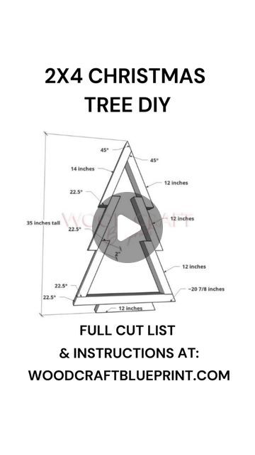 Wood Craft Blueprints with Jen on Instagram: "The 2x4 Christmas Tree is perfect for all skill levels and you can make your own too with my instructions.

You just need a few tools, 2x4 lumber, and my free tutorial and you'll be able to pump these out all season long. 

Find the plans here and happy building: https://www.woodcraftblueprint.com/diy-wood-christmas-tree-plans-with-2x4s

#diy #diychristmas #diychristmasdecor #diyprojects #christmasdecorations #christmasideas #woodworkingproject #learntobuild #2x4tree #diychristmastree" Christmas 2x4 Wood Crafts, 2x4 Christmas Tree, 2x4 Lumber, 2x4 Wood, Tree Plan, Cool Wood Projects, Wood Christmas Tree, Scrap Wood Projects, Christian School