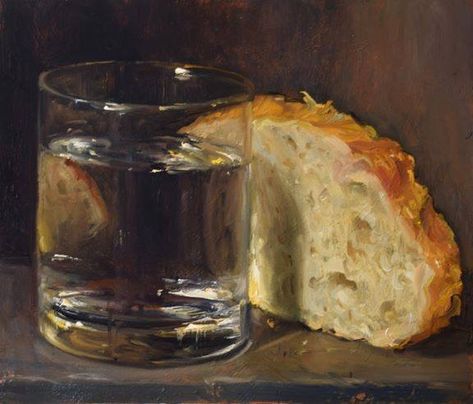 Painting by Duane Keiser. Painting A Day, Food Drawings, Food Painting, Still Life Oil Painting, Daily Painting, Painting Still Life, Still Life Art, Food Drawing, Still Water