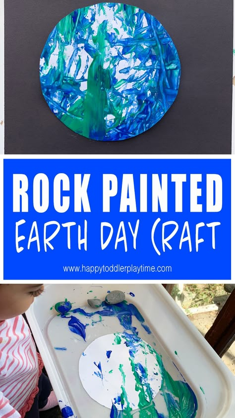 Earth Day Preschool Activities, Earth Day Preschool, Earth Day Craft, Art Activity For Kids, Earth Activities, Painted Earth, Earth Week, Earth Day Projects, Earth Craft