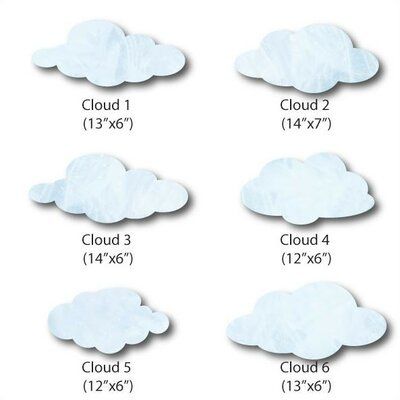 Cloud Wall Mural, Cloud Decal, Wall Cloud, Cloud Wall Decal, Baby Room Colors, Baby Nurseries, Cloud Wall, Cloud Stickers, Toddler Rooms