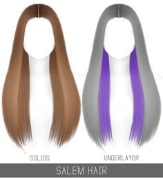 SALEM HAIR Sleek Middle Part, Middle Part Hairstyle, Sims 4 Cc Hairstyles, Hair Sims 4 Cc, Middle Hair, Middle Part Hairstyles, David Sims, Split Hair, Sims 4 Downloads