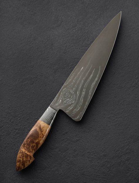 Prince Nautilus Chef 245mm | Eatingtools.com Chef Knife Design, Custom Chef Knife, Japanese Cooking Knives, Chef Knives Professional, Handmade Chef Knife, Japanese Chef Knife Set, Grilling Gifts, Specialty Tools, Forks And Spoons