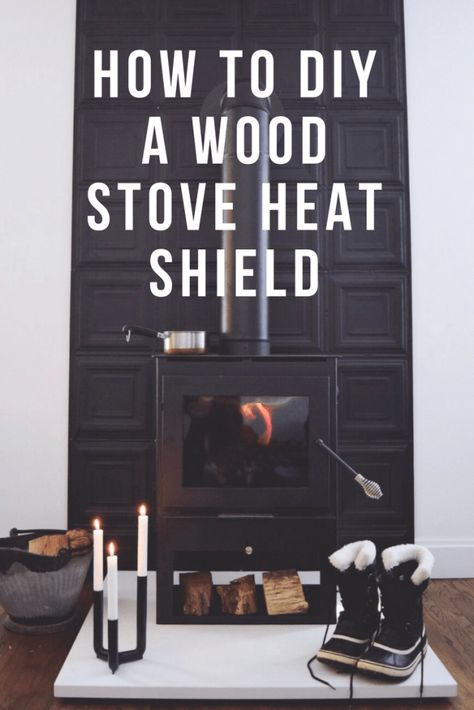 Wood Stove Heat Shield, Wood Stove Decor, Wood Stove Surround, Wood Stove Installation, Stove Wall, Interiors 2023, Wood Stove Wall, Stove Decor, Wood Stove Hearth