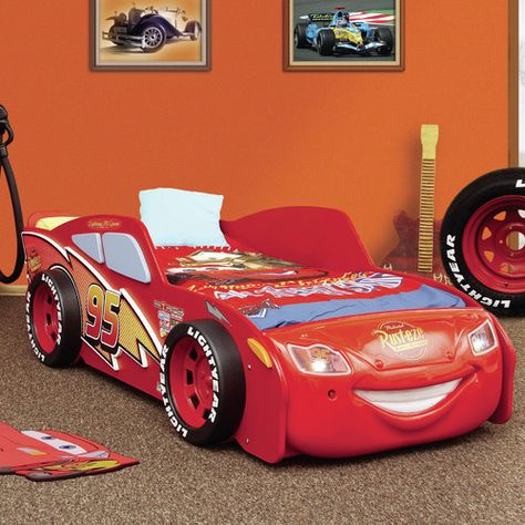 Found it at Wayfair - Lightning McQueen Twin Bed Lightning Mcqueen Bed, Girl Apartment, Kids Beds, Lightning Mcqueen, Twin Bed, Furniture Arrangement, Kid Beds, All The Best, Baby Room