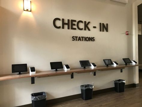 Have a tablet for guest check-ins? Turn it into a Check-In station using our VidaBox tablet enclosure and 360 VESAmount 😎 Wa-la❕❗️ A new Secure and Neat guest check in for your establishment! #checkin #checkout #hotel  #straightteeth #orthodontics #cafe #church #doctorsoffice #retail #Tabletenclosure #ipad #ipadmount #tabletmount #VESAmount #VESA Ipad Check In Station, Church Nursery Check In Desk, Check In Table Event, Church Restroom Decor Ideas, Kids Ministry Check In, Church Check In Station, Church Cafe Ideas, Church Event Decorations, Kids Check In Church