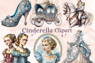 Cinderella Clipart, Princess Clipart, Pumpkin Carriage, Vintage Inspired Art, Vintage Princess, Art Disney, Create Invitations, Clipart Design, Beautiful Wall Art