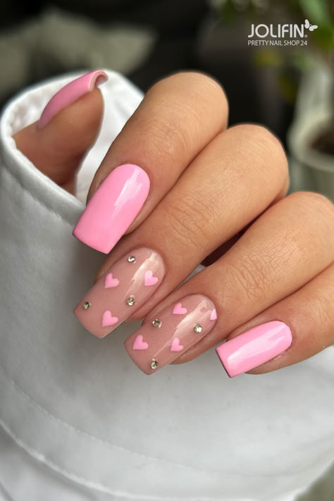 Valentine Nails Pink, Perfect Manicure, Nail Prep, Simple Gel Nails, Basic Nails, Acrylic Nails Coffin Short, Pink Acrylic Nails, Classy Nails, Pretty Acrylic Nails