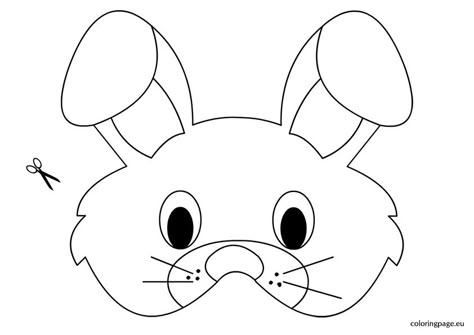 Rabbit mask template Paper Easter Basket Template, Easter Basket Template, Printable Easter Activities, Rabbit Mask, Paper Bunny, Bunny Mask, Face Template, Animal Mask, Spring Coloring Pages