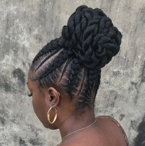 Twisted Bun Updo, Edgy Updo, Pineapple Hairstyle, Twisted Bun, Black Hair Types, Braids Updo, Updo Bun, Braids Ponytail, Flat Twist Updo