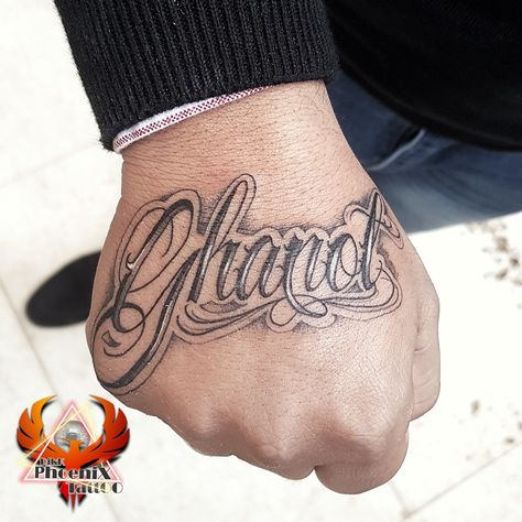 #ghanot #handtattoo #customtattoo #calligraphy #shading #tattoo #freehandtattoo #creativity #art #tattoos #inked #fingertattoos #tattoolife #tattooartist #besttattooartist #chandigarh #beauty #bestfriends #hygienist Tatto Name, Name Tattoo On Hand, Tattoo Calligraphy, Shading Tattoo, Hand Tatto, Free Hand Tattoo, Tattoo Shading, Creativity Art, Art Tattoos