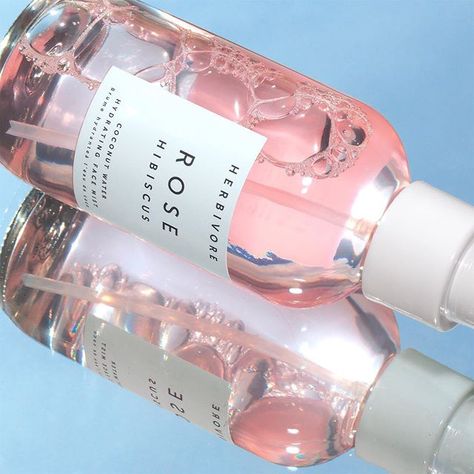 The same Rose Hibiscus Mist you love...only better! Now a super-fine mist so you can walk into a gentle cloud of hydration rather than a shower. Now with Hyaluronic Acid (vegan) for increased hydration We even improved the base of the formula with a premium-quality Organic Rose Hydrosol. Try it again for the first time! Available now on herbivore.com and coming soon to Sephora. #rosehibiscus Mist Product Photography, Botanical Branding, Photography Set Up, Rose Hydrosol, Skincare Products Photography, Skincare Collection, Herbivore Botanicals, Beauty Products Photography, Love Only