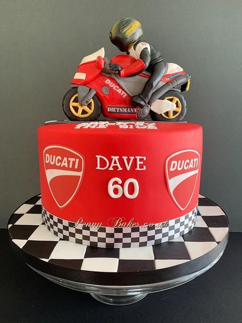 Motorcycle Birthday Cakes For Men, Motor Cake, Motorcycle Birthday Cakes, Ducati Bike, Motorbike Cake, Bike Cake, Motorcycle Cake, Motorcycle Birthday, Bike Cakes