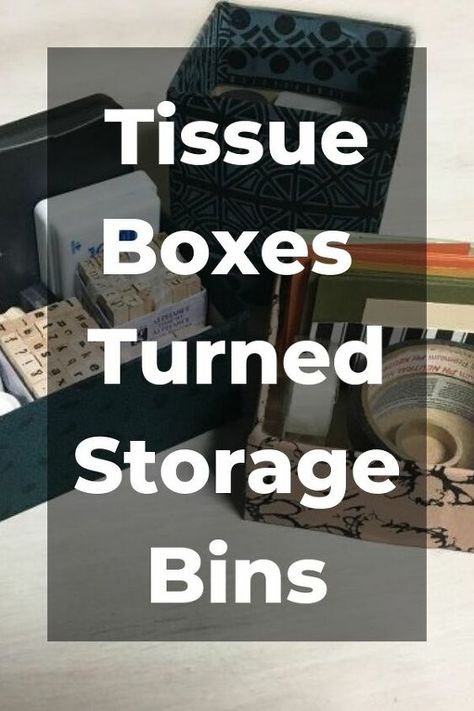 Diy Tissue Box Cover Ideas, Diy Storage Boxes Organizers, Upcycled Boxes, Tissue Box Hacks, Tissue Paper Storage, Tissue Box Crafts, Diy Home Storage, Dollar Tree Storage, Space Saving Shoe Rack