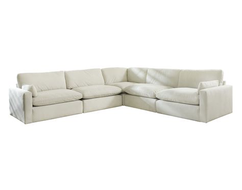 Ashley Sophie Ivory 5-Piece Sectional | Homemakers Ashley Sophie Sectional, Sophie Sectional, Ashley Furniture Sectional, Trending Furniture, Sectional With Chaise, Ashley Homestore, Adjustable Base, Shop Furniture, Furniture Bedroom