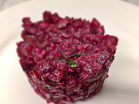 Beet Tartare Recipe, Beetroot Tartare, Red Beet Carpaccio, Vegetarian Tartare, Mushroom Tartare, Beet Tartare, Vegan Hacks, Beetroot Carpaccio, Filet Recipes