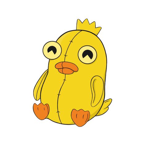 Ducky Momo Sticker Momo Sticker, Ducky Momo, Spongebob Jellyfish, Cute Tea Cups, Sticker Ideas, Phineas And Ferb, Yellow Duck, Pink Cotton Candy