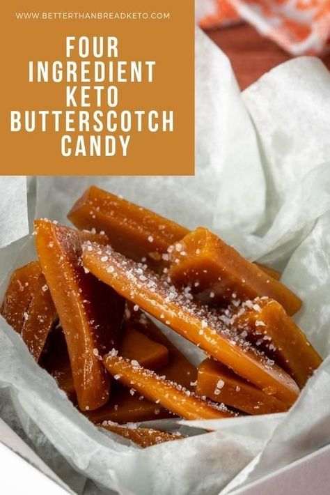 Keto Butterscotch, Dolce Poche Calorie, Butterscotch Candy, Low Carb Candy, Bread Keto, Desserts Keto, Keto Christmas, Keto Candy, Snowman Snowflake