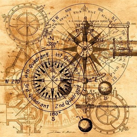 Compass Drawing, Maps Aesthetic, Compass Art, Mariners Compass, Nautical Crafts, The Golden Compass, Writing Essentials, Cool Clocks, Map Wallpaper